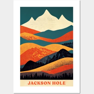 Jackson Hole Wyoming Retro Posters and Art